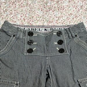 Burberry  London Blue and White Striped Wide Leg Pants